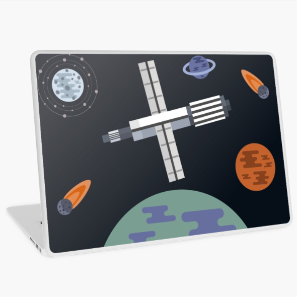 крыжка для компьютера с космическим кораблем