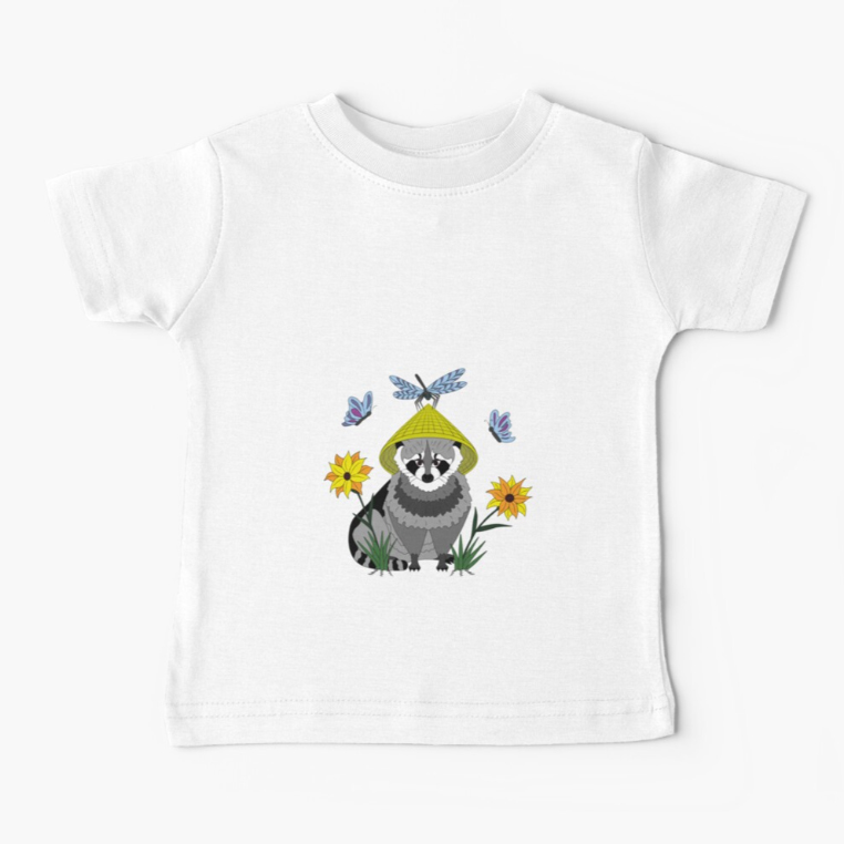 детская футболка енот