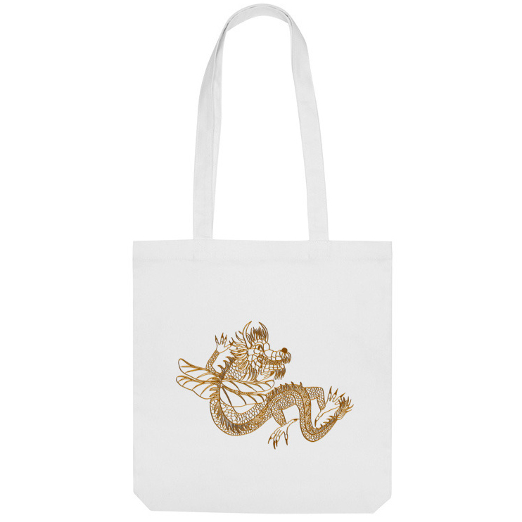 сумка-шоппер  "Золотой дракон"